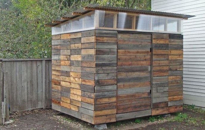 Cladded Shed Design With Plastic Windows